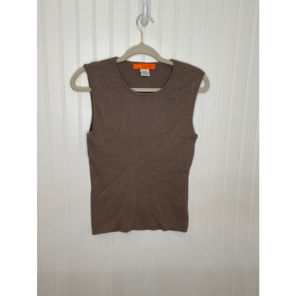Women's Cynthia Steffe Tank Top L Brown